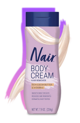 Nair Cocoa Butter Body Cream - Hair Remover with Rich Cocoa Butter and Vitamin E