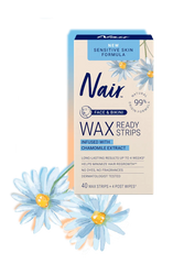 Nair™ Sensitive Wax Ready Strips - Sensitive Formula Hair Remover for Body & Legs