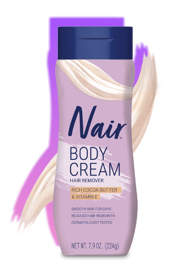 Nair Cocoa Butter Body Cream - Hair Remover with Rich Cocoa Butter and Vitamin E