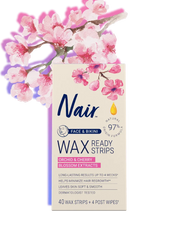 Nair™ Wax Ready-Strips for Face & Bikini - No Warming or Rubbing Required