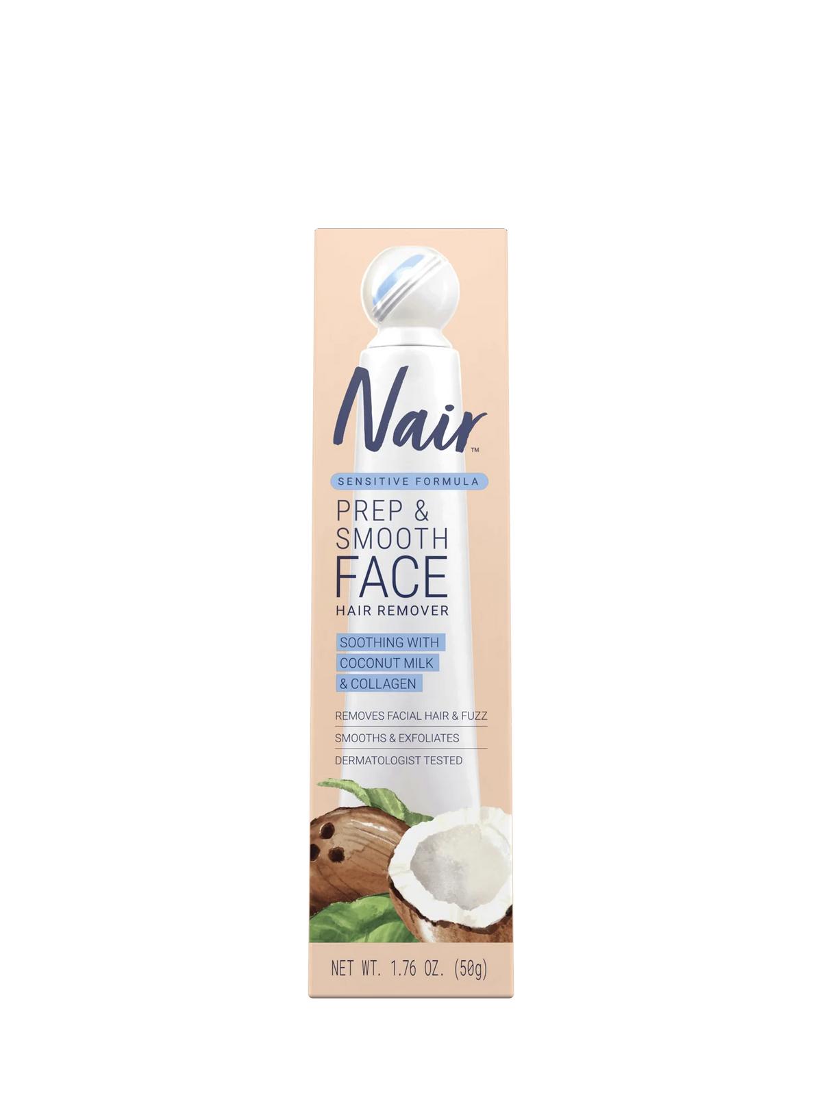 Nair™ Prep & Smooth Face - Soothing with Coconut Milk & Collagen